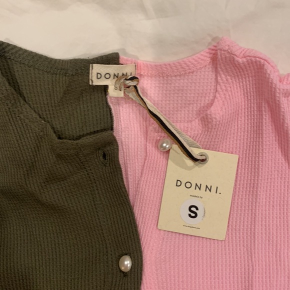NWT Donni S waffle cardigan shirt - Picture 2 of 4